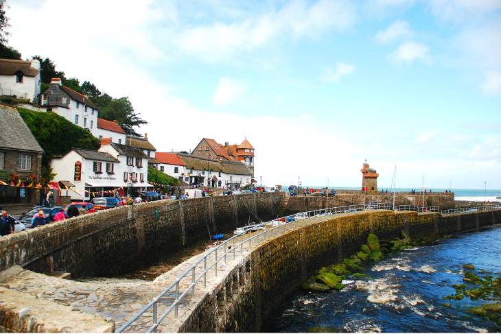 Het gezellige havenstadje Lynmouth. RonReizen