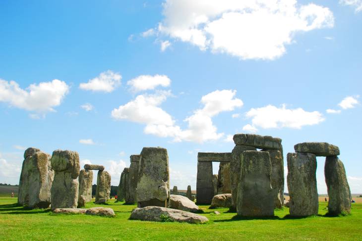 Stonehenge op een zonnige dag. Dit is echt een must see. Plan je route desnoods om deze bezienswaardigheid. RonReizen