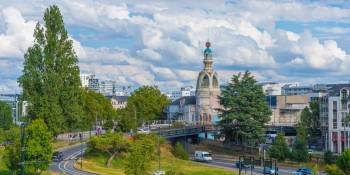 Nantes met zicht op de oude koekjesfabriek van LU