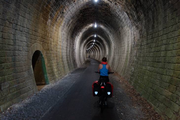 Licht tunnel.