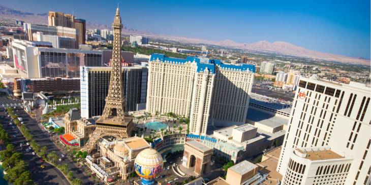 Las Vegas heeft de meeste hotelkamers.