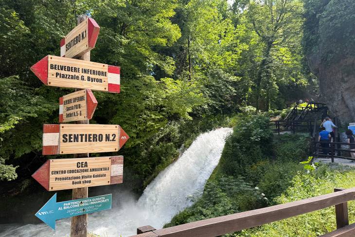 RonReizen: Cascata delle Marmore Wandelroutes
