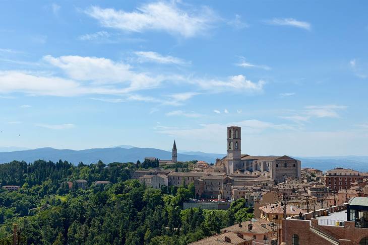 Uitzicht over Perugia