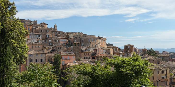 Uitzicht op Perugia