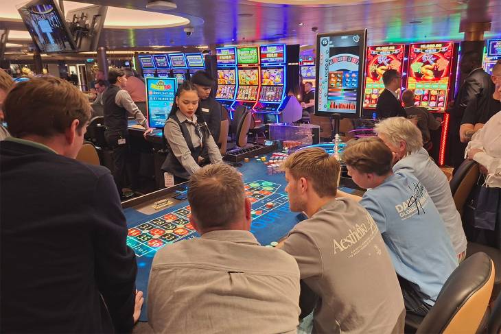 Casino aan boord van de Rotterdam