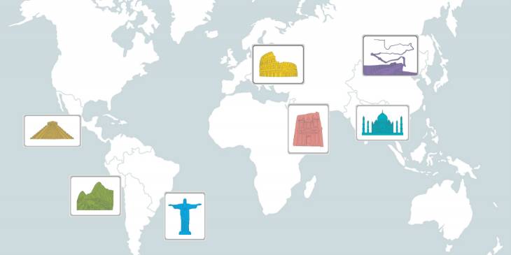7 Wereldwonderen social media