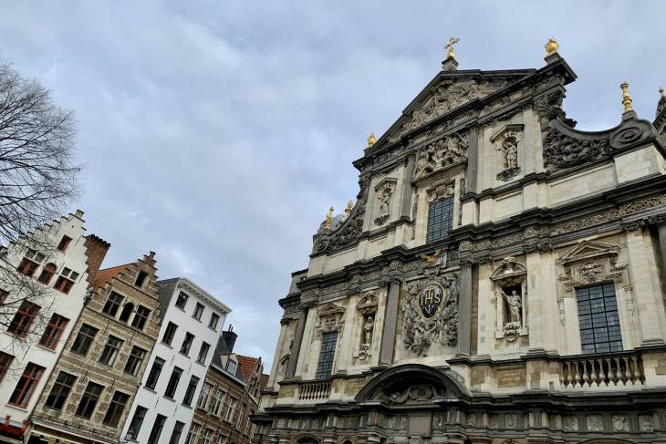 De Sint Bartomeleus kerk van Antwerpen.