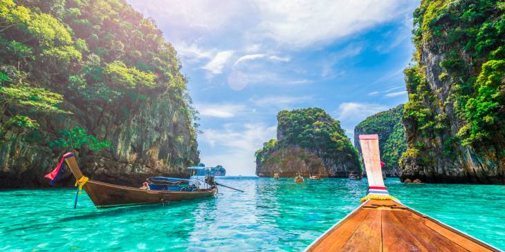 Op het water in Thailand